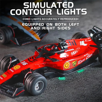 F1 Trasped 1:64 Mini RC Alloy Racing Car with 2.4GHz Speed Control